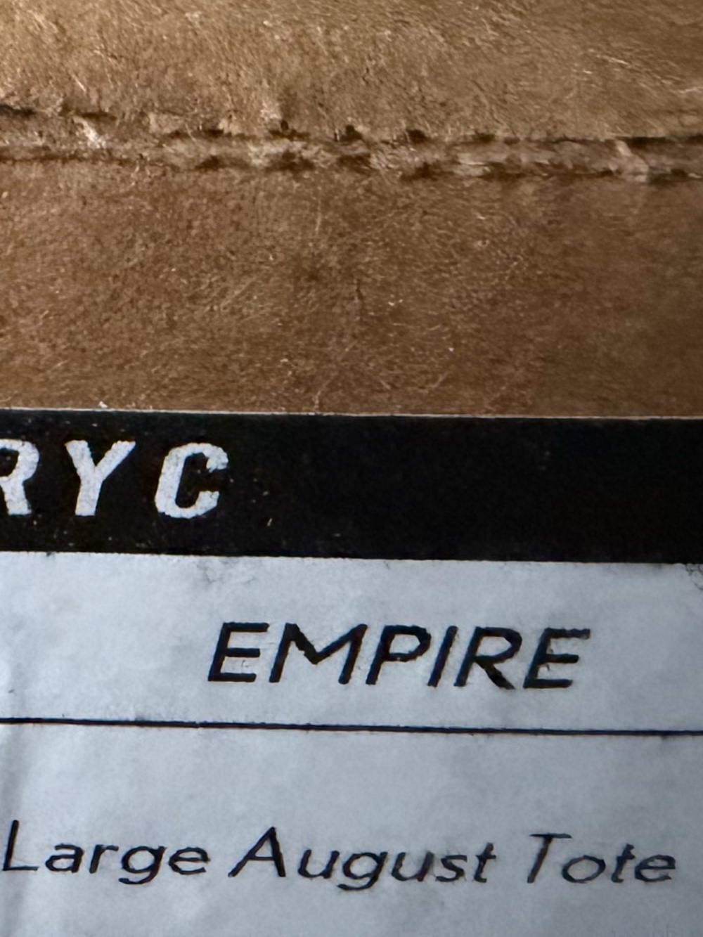 Portland Leather Empire Purple Leather August Tote Bag - Picture 4 of 4